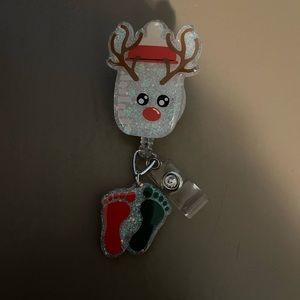 Christmas NICU Badge Retractable Reel